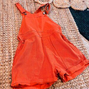 Big Bud Press Short Denim Overalls- S